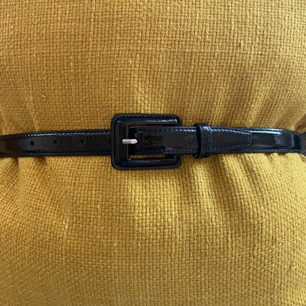 Neiman Marcus WCM New York Black Patent Belt